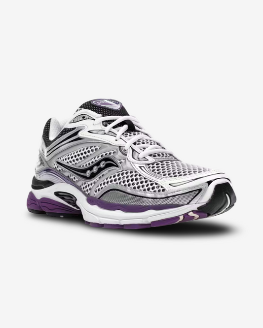 SAUCONY PROGRID OMNI 9 WHITE BLACK PURPLE SILVER