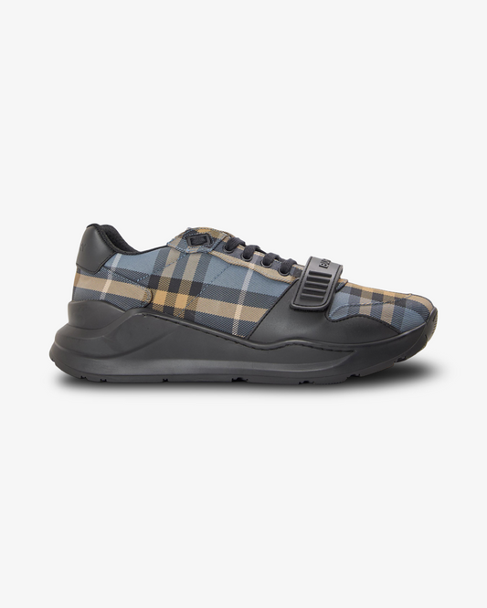 BURBERRY REGIS CHECK COTTON TRAINER