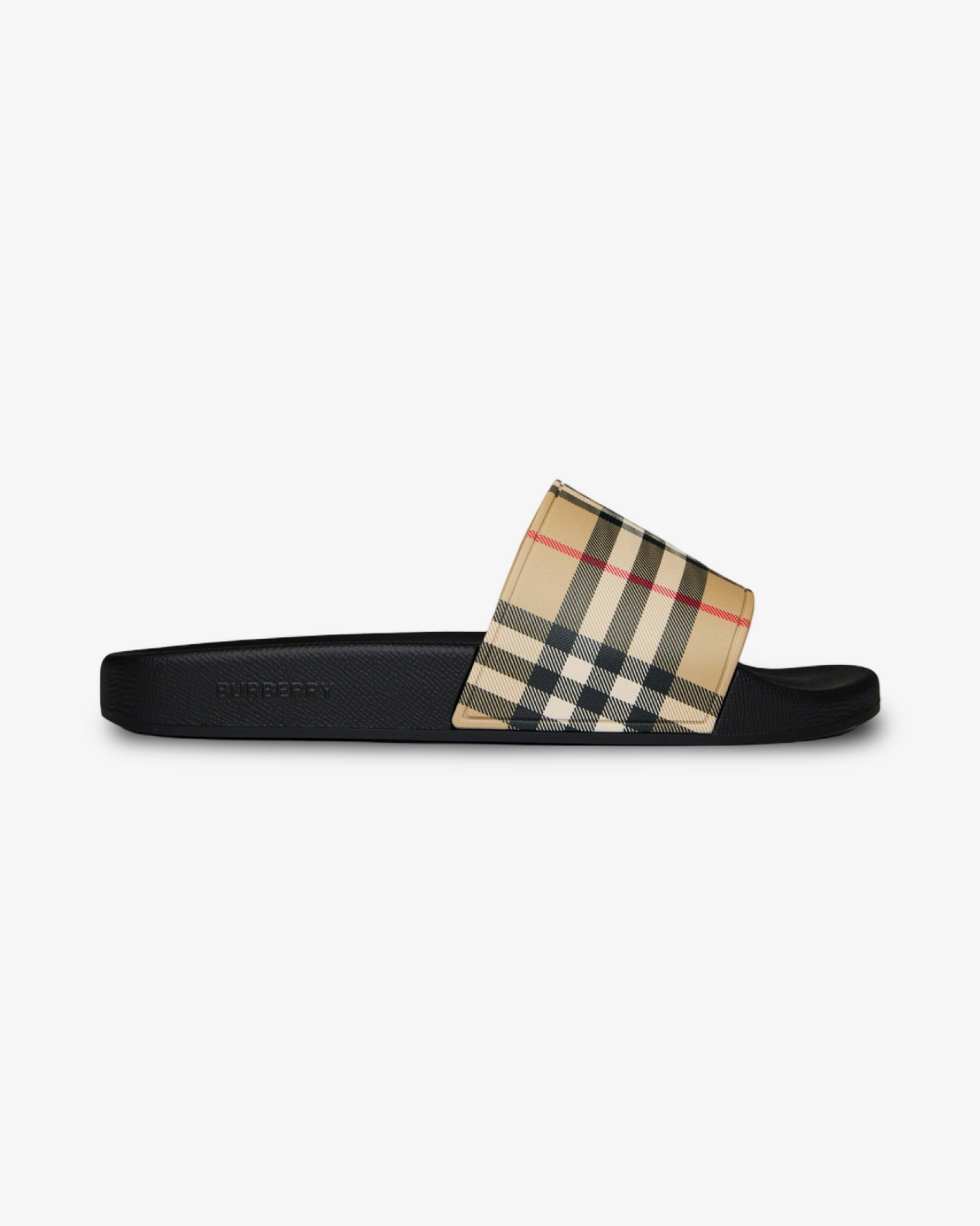 BURBERRY CHECK FURLEY LOGO SLIDER