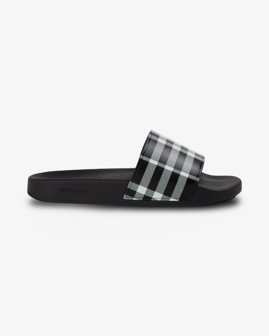 BURBERRY CHECK FURLEY LOGO SLIDER